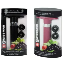 Swissmar Wine*Vacuum Wine Saver (In Black Or Grape)