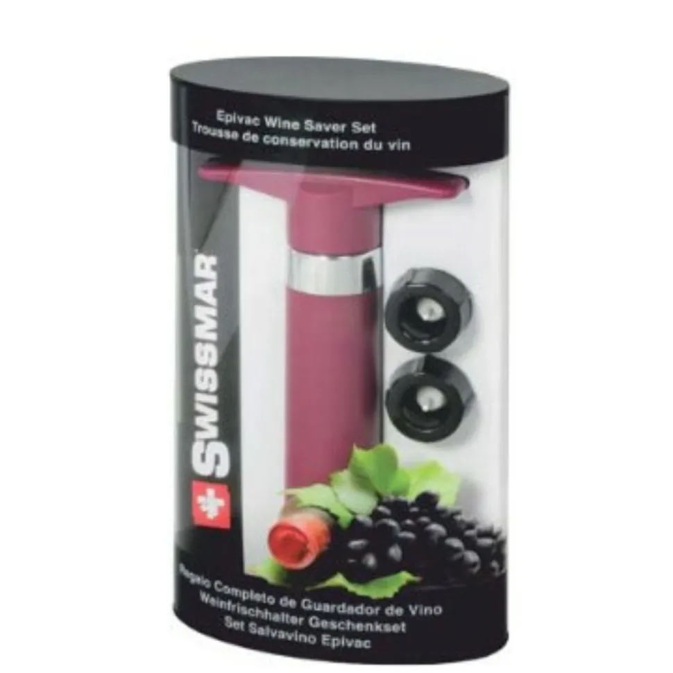 Swissmar Wine*Vacuum Wine Saver (In Black Or Grape)