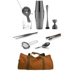 China Bar Tool Sets*The Cocktail Aficionado Set (Gunmetal)