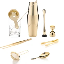 China Potion House Bar Tools*The Cocktail Aficionado Set (Gold)