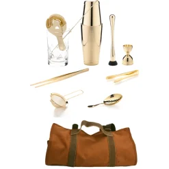 China Potion House Bar Tools*The Cocktail Aficionado Set (Gold)