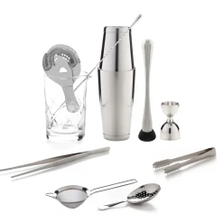 China Potion House Bar Tools*The Cocktail Aficionado Set (Stainless Steel)