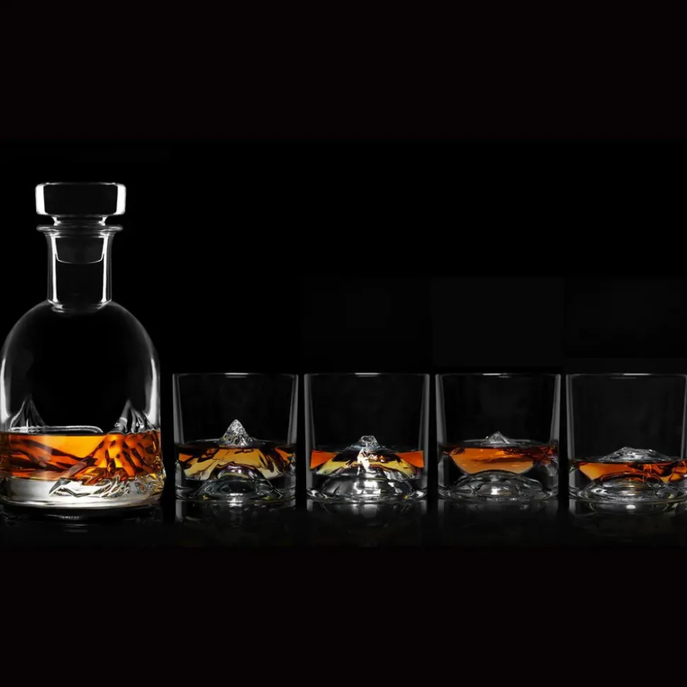 David Youngson u0026 Associates Decanters & Pitchers*The Peaks Crystal Decanter Set