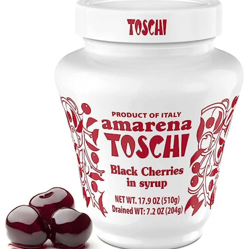 Alpha Cappuccino Cherries*Toschi Sour Black Cherries (510G Jar)