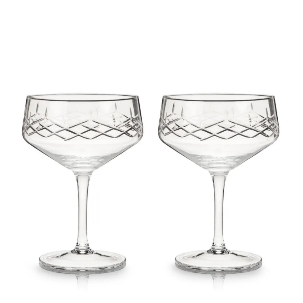 True Fabrications Coupes / Nick & Nora*Viski Admiral Coupe Glasses (Set Of 2)
