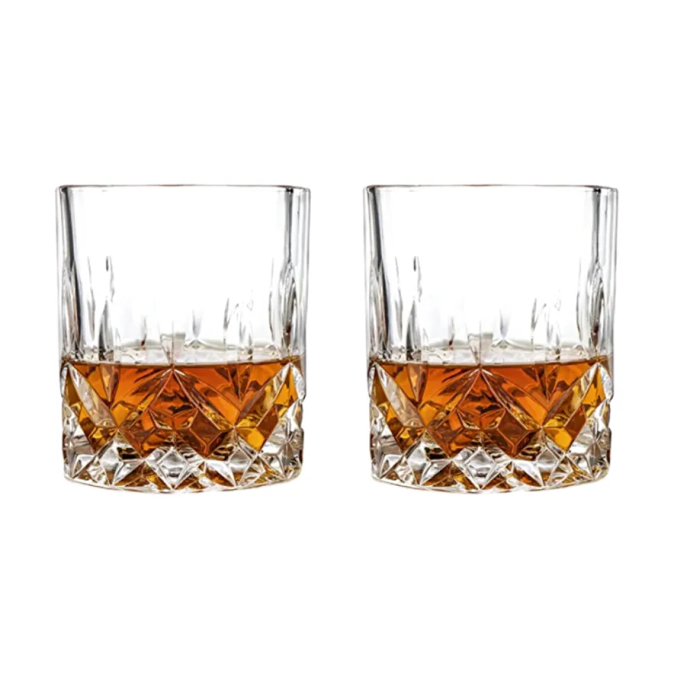 True Fabrications Tumblers*Viski Admiral Cut Crystal Tumblers (Set Of 2)