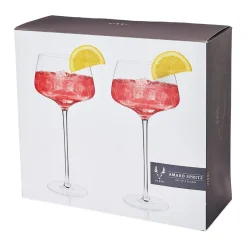 True Fabrications Copa Balloon*Viski Amaro Spritz Glasses (Set Of 2)