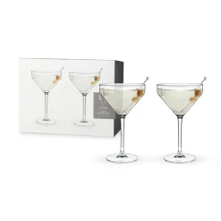 True Fabrications Martini*Viski Angled Martini Glasses (Set Of 2)