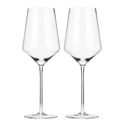 True Fabrications Wine*Viski Crystal Bordeaux Glasses (Set Of 2)