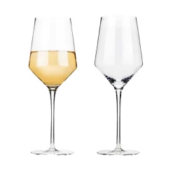 True Fabrications Wine*Viski Crystal Chardonnay Glasses (Set Of 2)