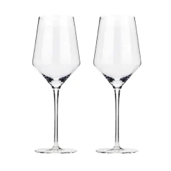 True Fabrications Wine*Viski Crystal Chardonnay Glasses (Set Of 2)