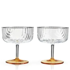 True Fabrications Coupes / Nick & Nora*Viski Gatsby Coupes (Set Of 2)