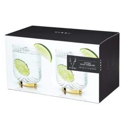 True Fabrications Tumblers*Viski Gatsby Tumblers (Set Of 2)