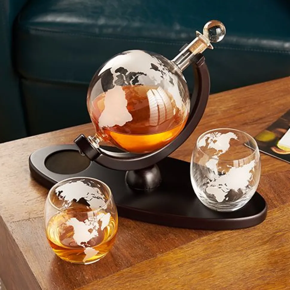 True Fabrications Decanters & Pitchers*Viski Globe Decanter & Whiskey Tumbler Set