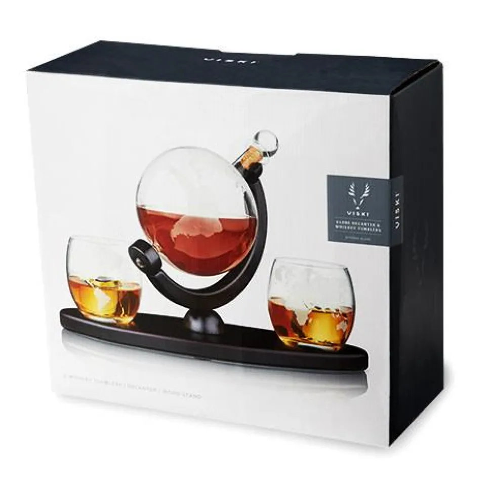 True Fabrications Decanters & Pitchers*Viski Globe Decanter & Whiskey Tumbler Set