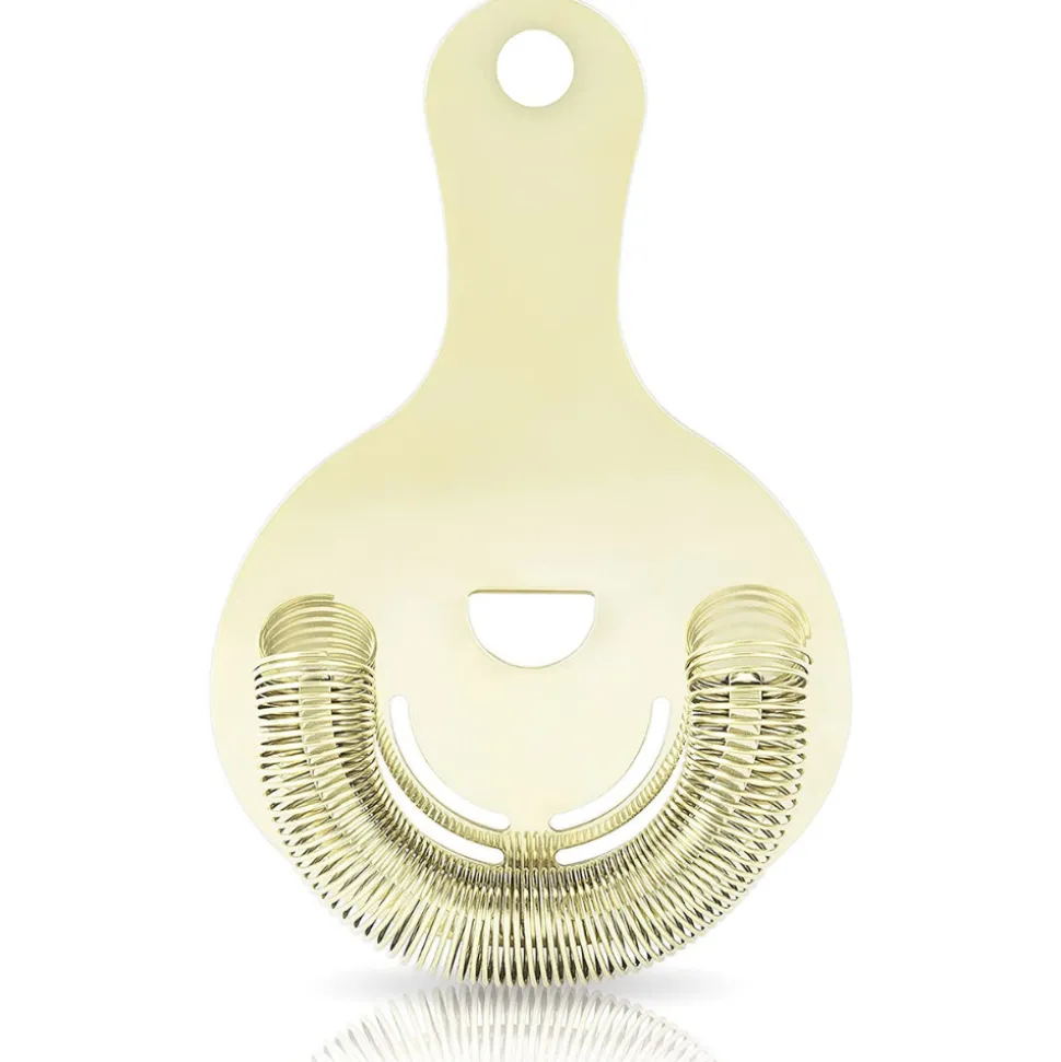True Fabrications Strainers*Viski Gold Hawthorne Strainer