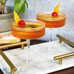 True Fabrications Coupes / Nick & Nora*Viski Meridian Coupe Glasses (Set Of 2)