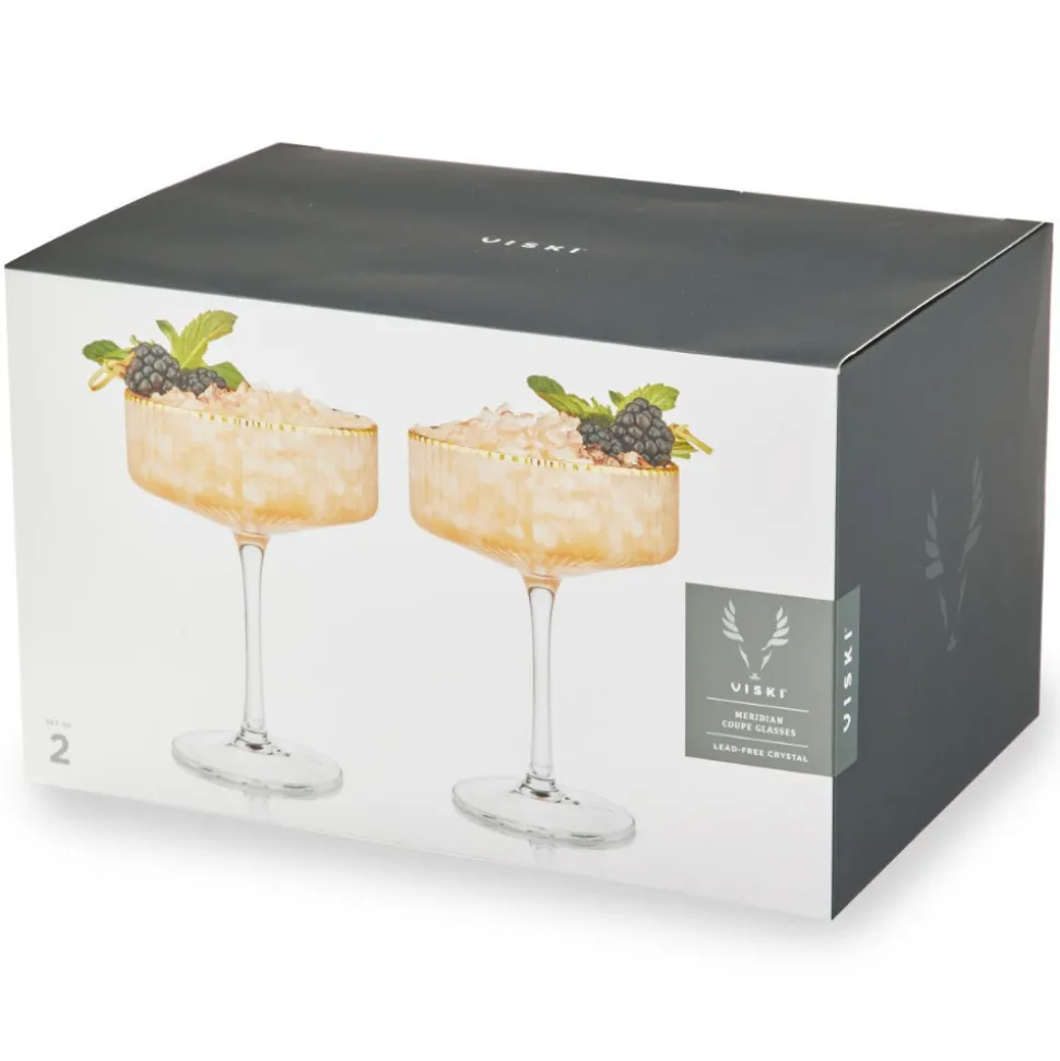 True Fabrications Coupes / Nick & Nora*Viski Meridian Coupe Glasses (Set Of 2)