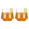 True Fabrications Tumblers*Viski Raye Crystal Tumblers (Set Of 2)