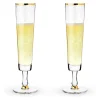 True Fabrications Wine*Wedding Champagne Flutes (Set Of 2)