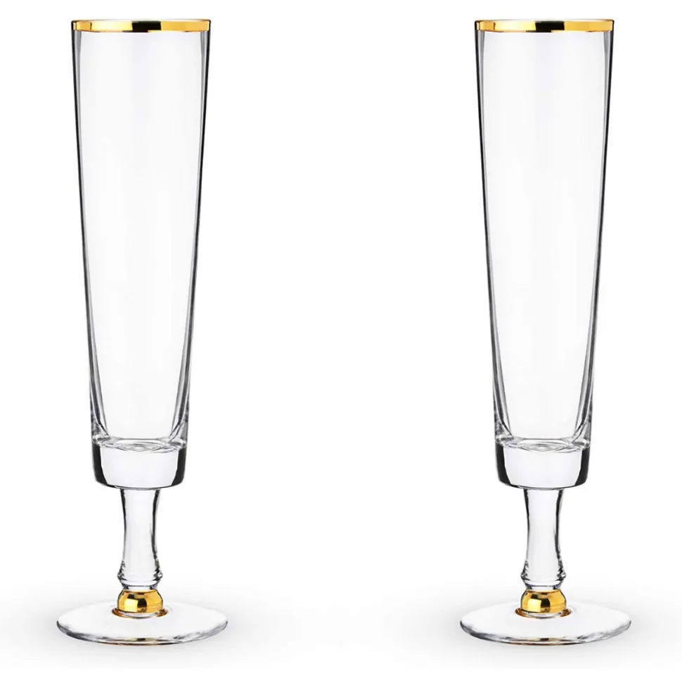 True Fabrications Wine*Wedding Champagne Flutes (Set Of 2)