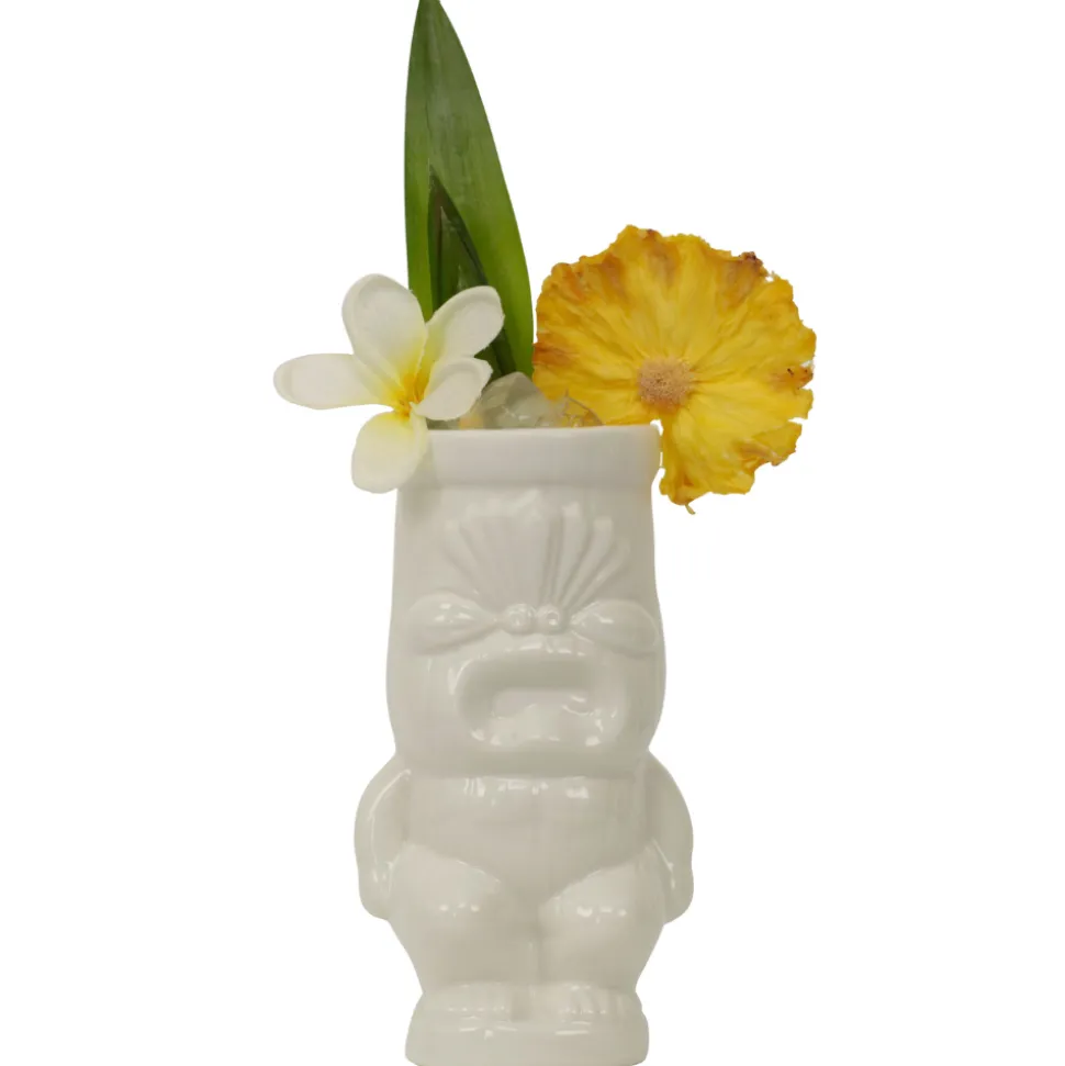 China Tiki Mugs*White Cheeky Tiki Mug