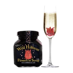 Qualifirst Foods Inc. Garnishes*Wild Hibiscus Flowers In Syrup (200Ml)