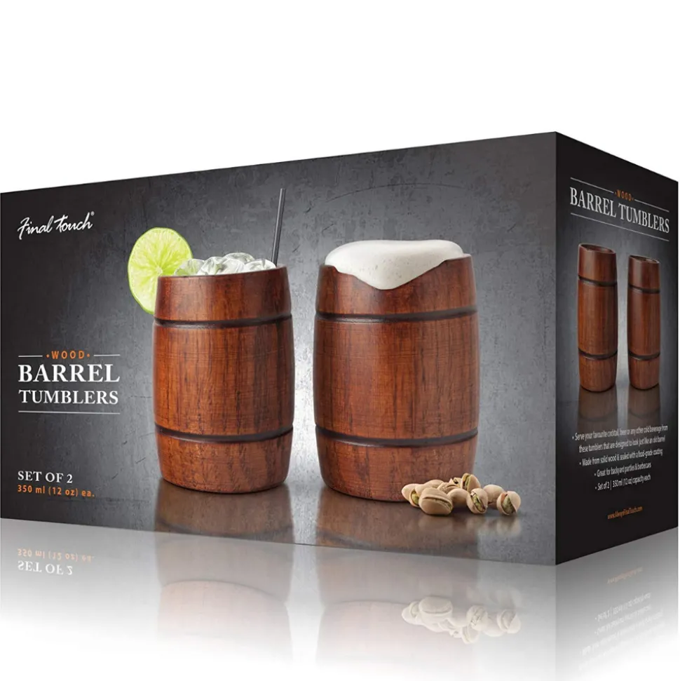 Product Specialties Inc. Tiki Mugs*Wood Barrel Tumbler